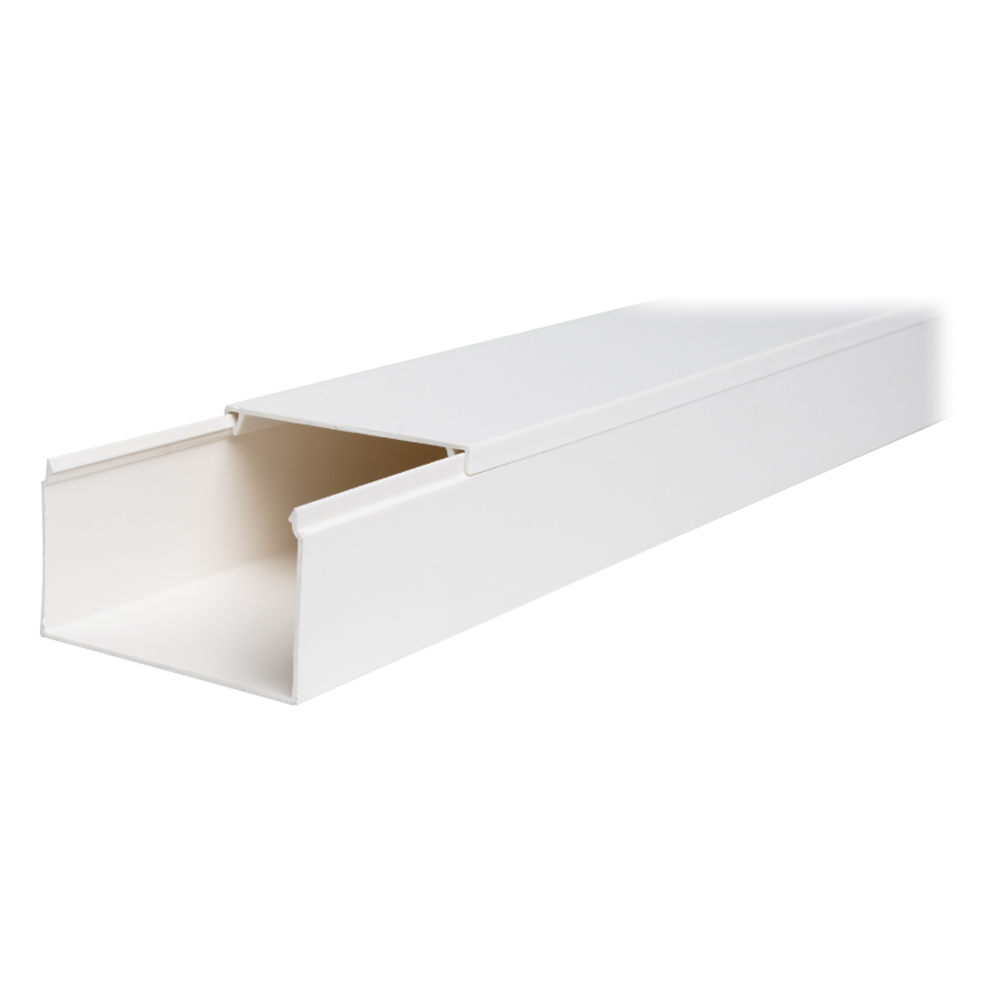 Canaleta TMK-4577 en PVC Blanco Autoextinguible: Solución Segura y Estética para Entornos Interiores, con Gran Capacidad de Resguardo de Cables, Medidas : 45 mm x 77 mm x 2.5 m (5500-01250) — THORSMAN · SKU TMK-4577