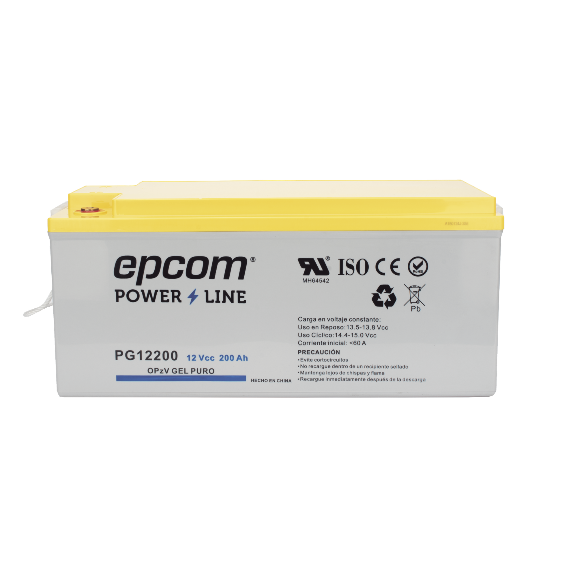 Batería de GEL PURO OPzV / 12 V @ 200 Ah / Ciclo profundo / Uso en Aplicaciones Fotovoltaicas y de Respald
