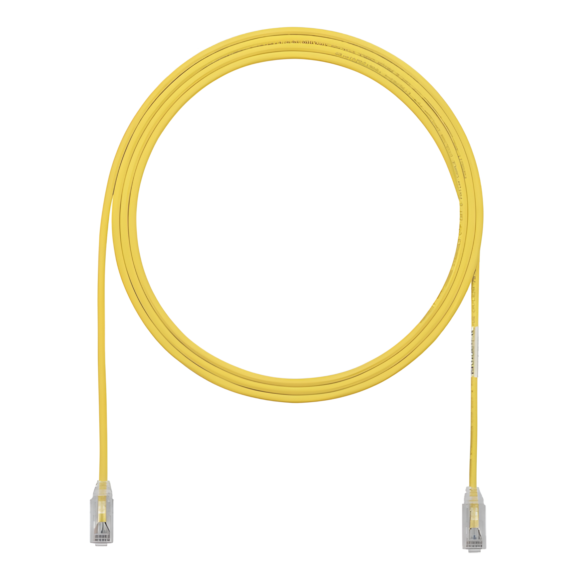 Cable de Parcheo TX6, UTP Cat6, Diámetro Reducido (28AWG), Color Amarillo, 0.91 Metros (3 Pies) — PANDUIT · SKU UTP28SP3YL