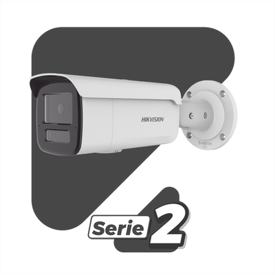 [Dual Light + 2 Micrófonos Integrados] Bala IP 4 Megapixel / Lente 2.8 mm / 80 mts IR + 80 mts Luz Blanca / ACUSENSE / Exterior IP67 / IK10 / WDR 120 dB / PoE / Micro SD / ACUSEEK