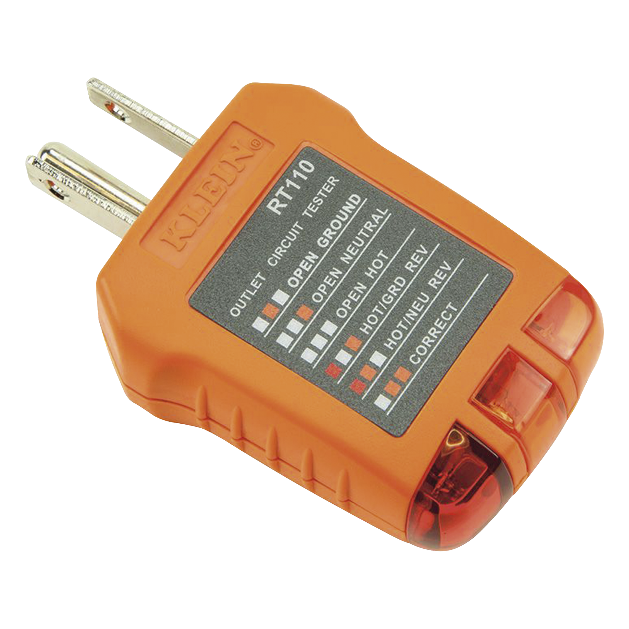 Probador de Tomacorrientes Estándar, con Secuencia de Luces para Indicar un Cableado Correcto/Incorrecto.