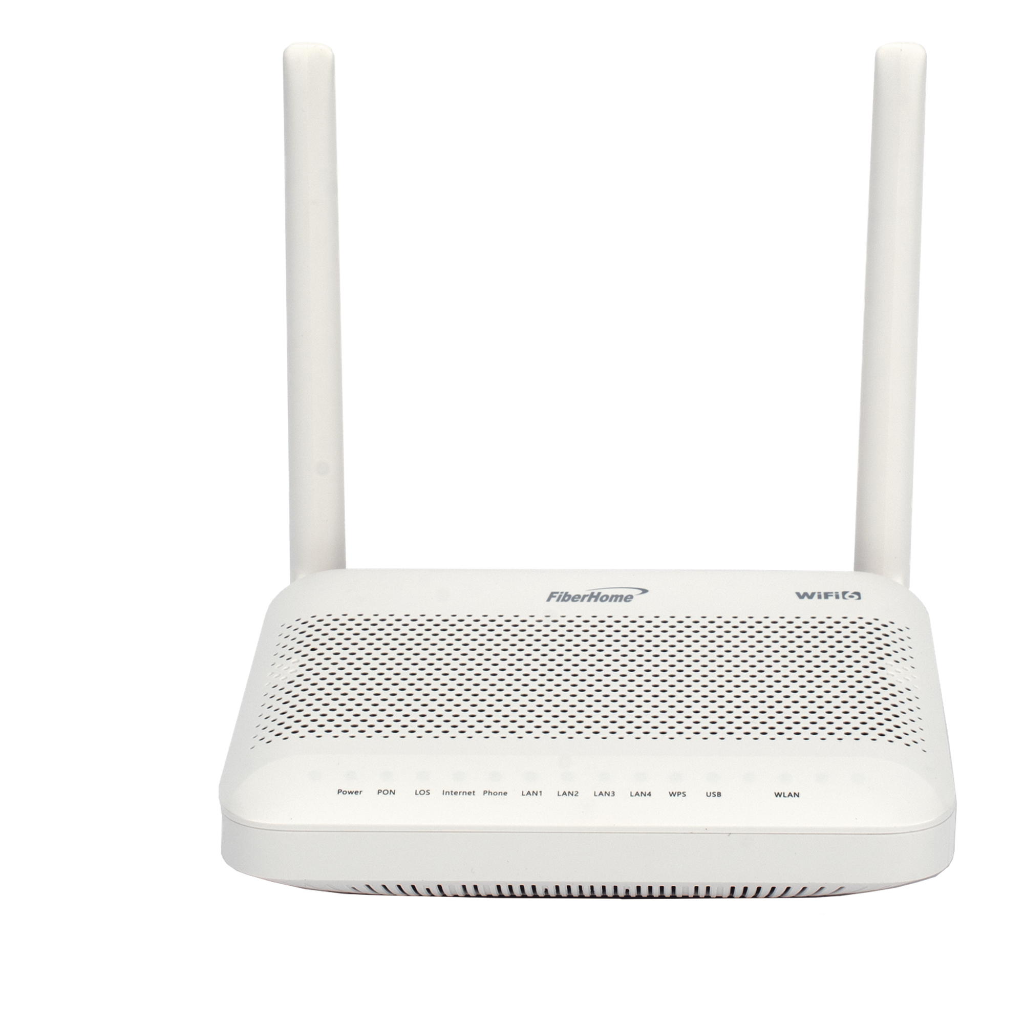 ONU GPON WiFi 6 / 4 Puertos Gigabit / 1 POTS / 2 USB / 2 Antenas 5 dBi / SC/UPC