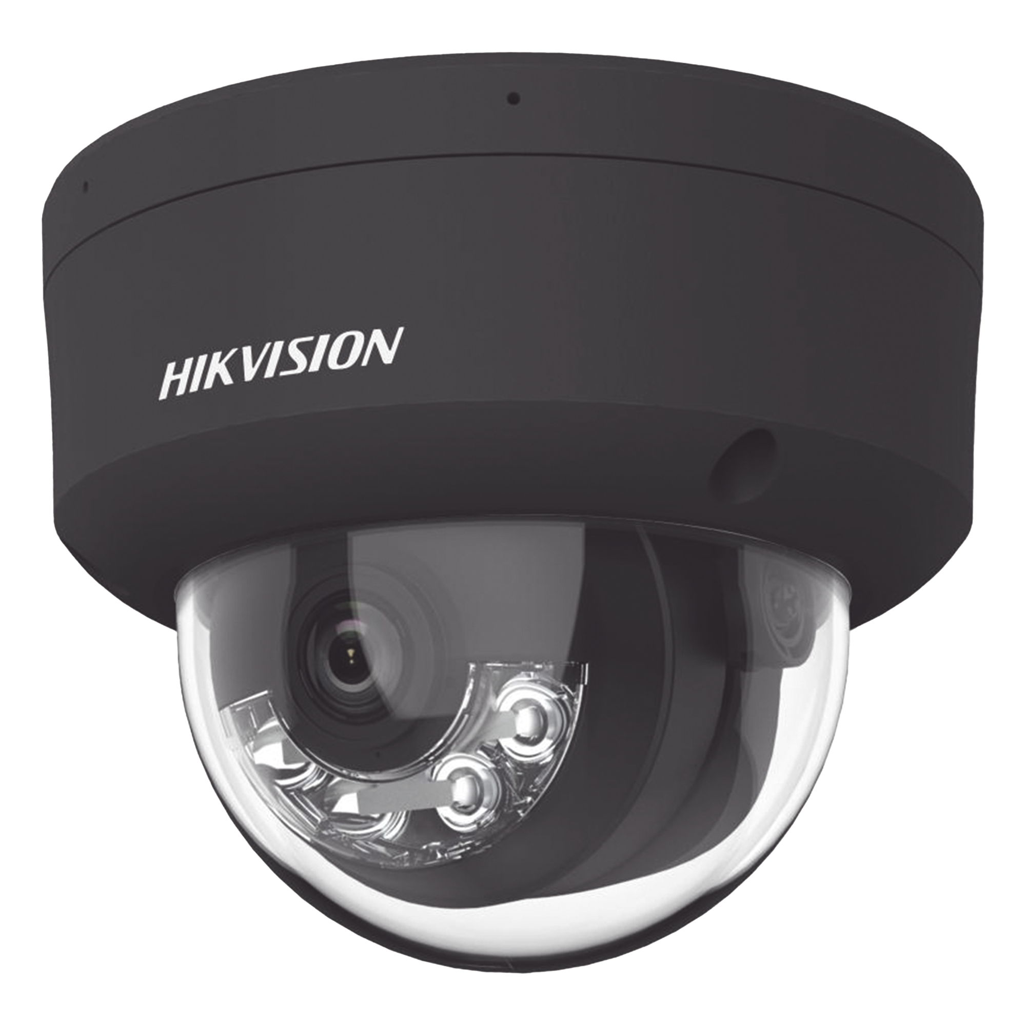 Domo IP 4 Megapixel / Color Negro / Lente 2.8 mm / Dual Light (30 mts Luz Blanca + 30 mts IR) / 2 Micrófonos Integrados / ACUSENSE / Exterior IP67 / IK10 / WDR 120 dB / PoE / ONVIF / Micro SD / Metal / ACUSEEK — HIKVISION · SKU DS-2CD2143G2-LIS2U(BLACK)