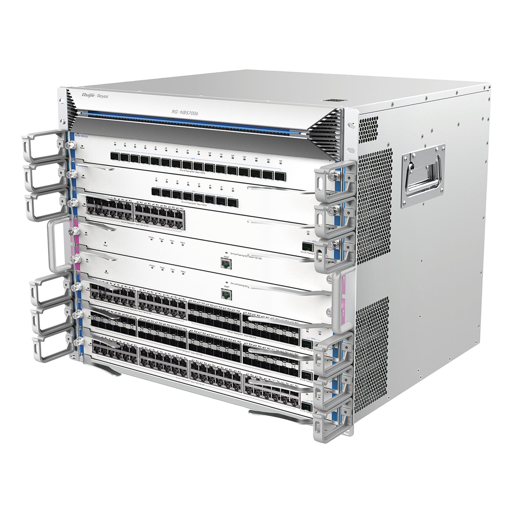 Chasis Switch Core hasta 6 slots para tarjetas modulares M7000 series — RUIJIE · SKU RG-NBS7006