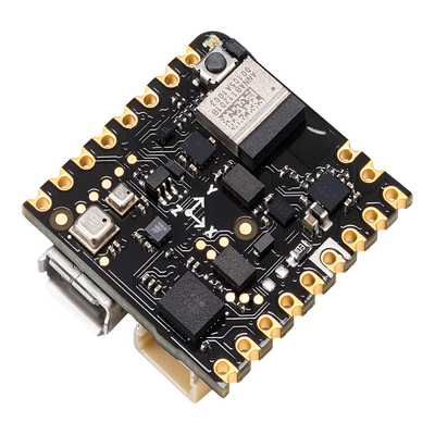 Placa de Desarrollo IoT / Arduino Nicla Sense ME / 4 Sensores Bosch Industrial / Bluetooth 5.0 / nRF52832 Cortex-M4F 64MHz / 512KB Flash + 2MB Externa / BHI260AP IMU 6 Ejes / BME688 Gas VOC / BMP390 Presión / BMM150 Magnetómetro — ARDUINO LLC · SKU ABX-00050