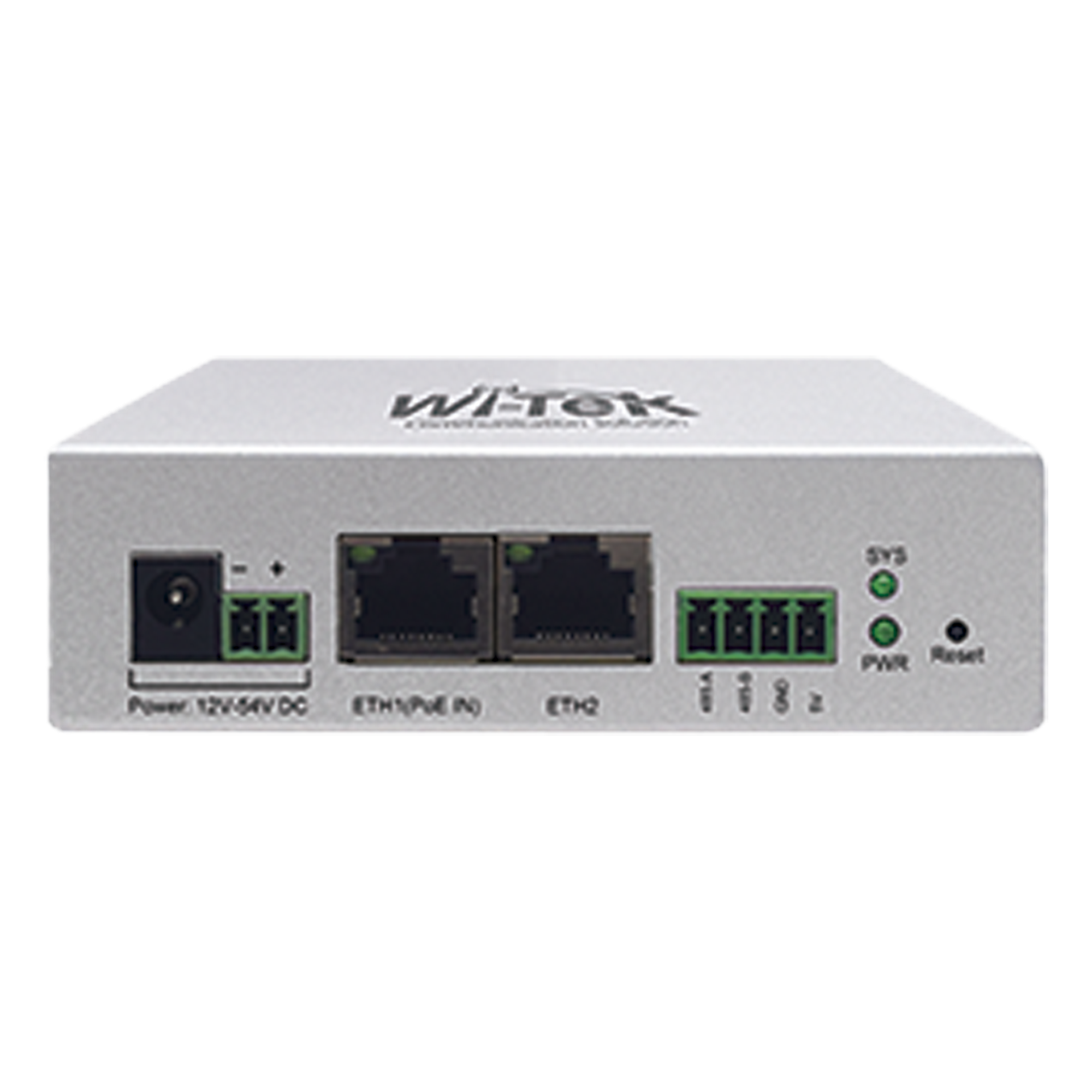 Controlador IoT / 2 Puertos 10/100 Mbps / Administración y Monitoreo desde la nube / Ideal para Sistemas Solares / Multiples métodos de Alimentación — WI-TEK · SKU WI-IOT100