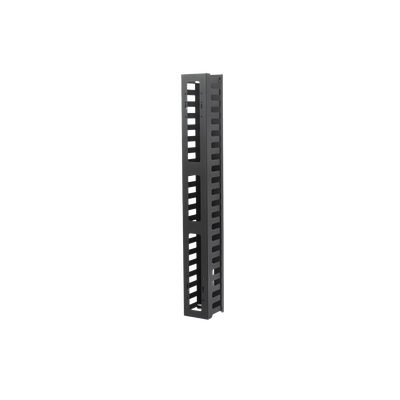 Organizador de Cable Vertical de 21 Unidades Rack Sencillo, Compatible con Racks Serie EIRL y EIQR