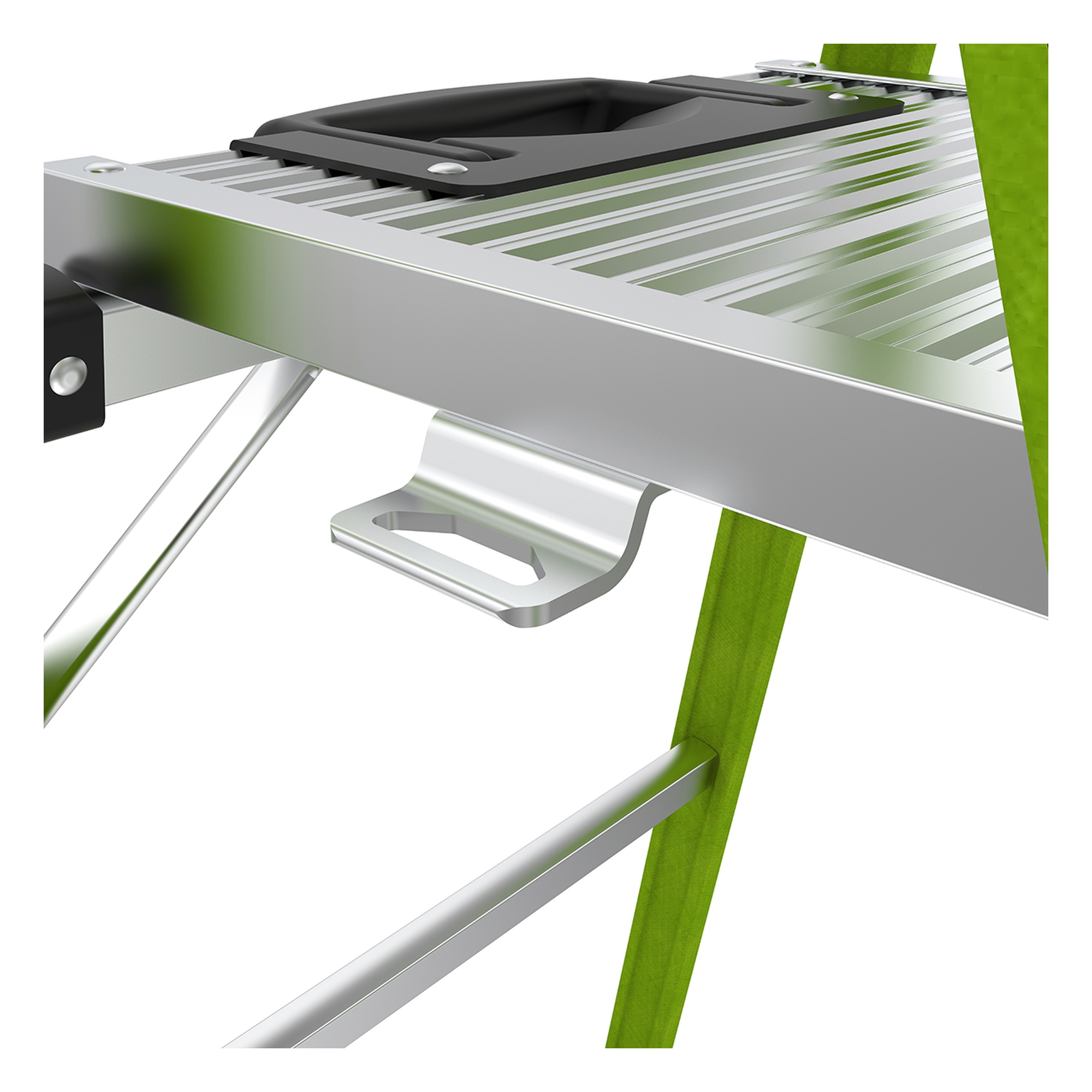 Escalera de Aluminio + Fibra de Vidrio de 1.8m con Soporte para Herramienta. !La Más Liviana del Mundo! (SKU:15406-001)