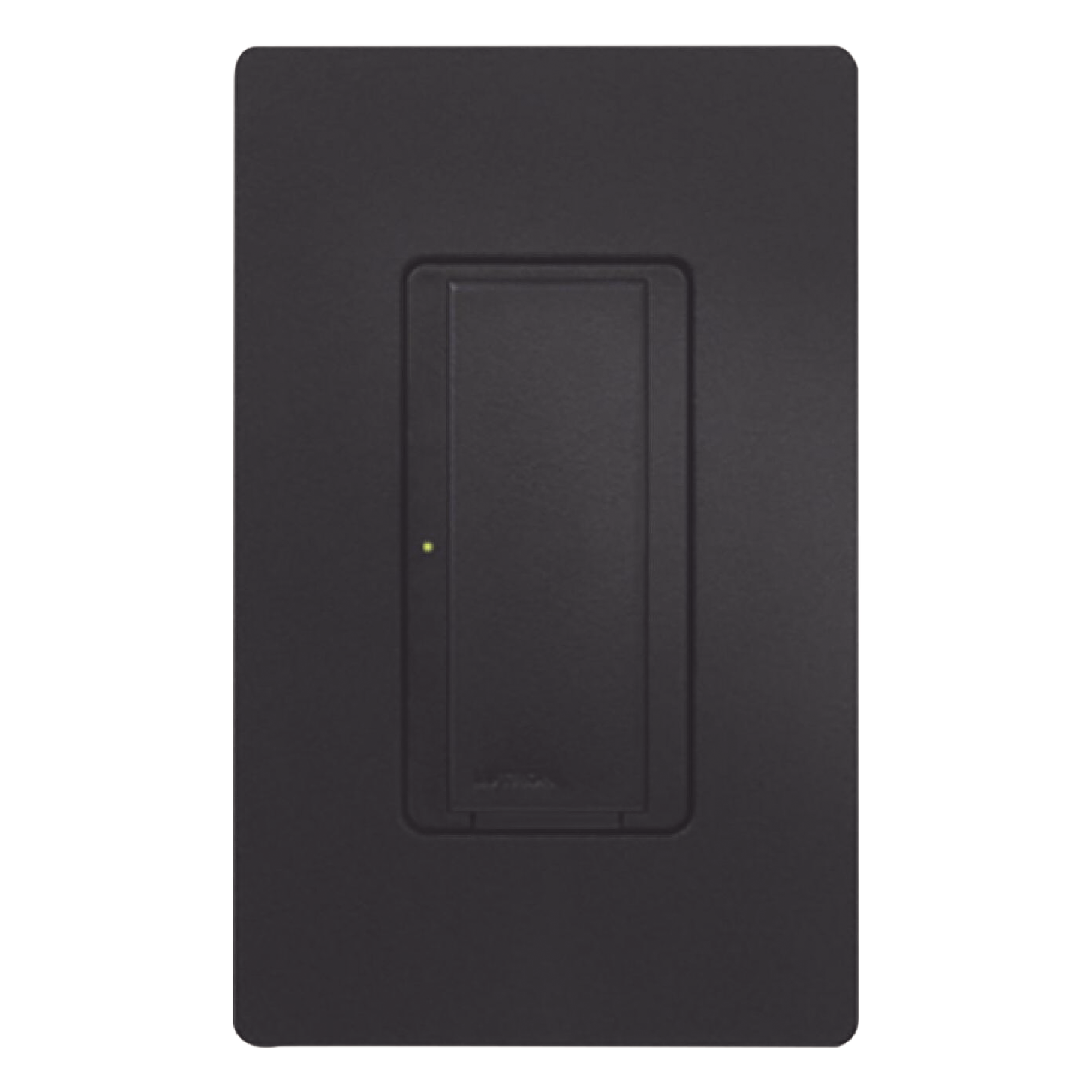 Switch de pared inteligente de doble voltaje 120-277 V, dos hilos sin neutro, 8 A en iluminación y motores de hasta 1/10 HP, para RadioRA 2 y RA2 Select, color Midnight — LUTRON ELECTRONICS · SKU RRD8SDVMN