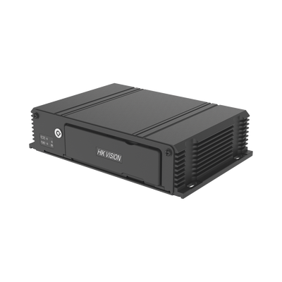 DVR Móvil 2 Megapixel (1080p) / 4 Canales TURBOHD / Tecnología IA Integrada / Soporta 4G / WiFi / GPS / Sensor G / Soporta 2 Memorias SD (512 GB) / Alarmas I/O — HIKVISION · SKU AE-MD5043-SD/I/GLF/WI58