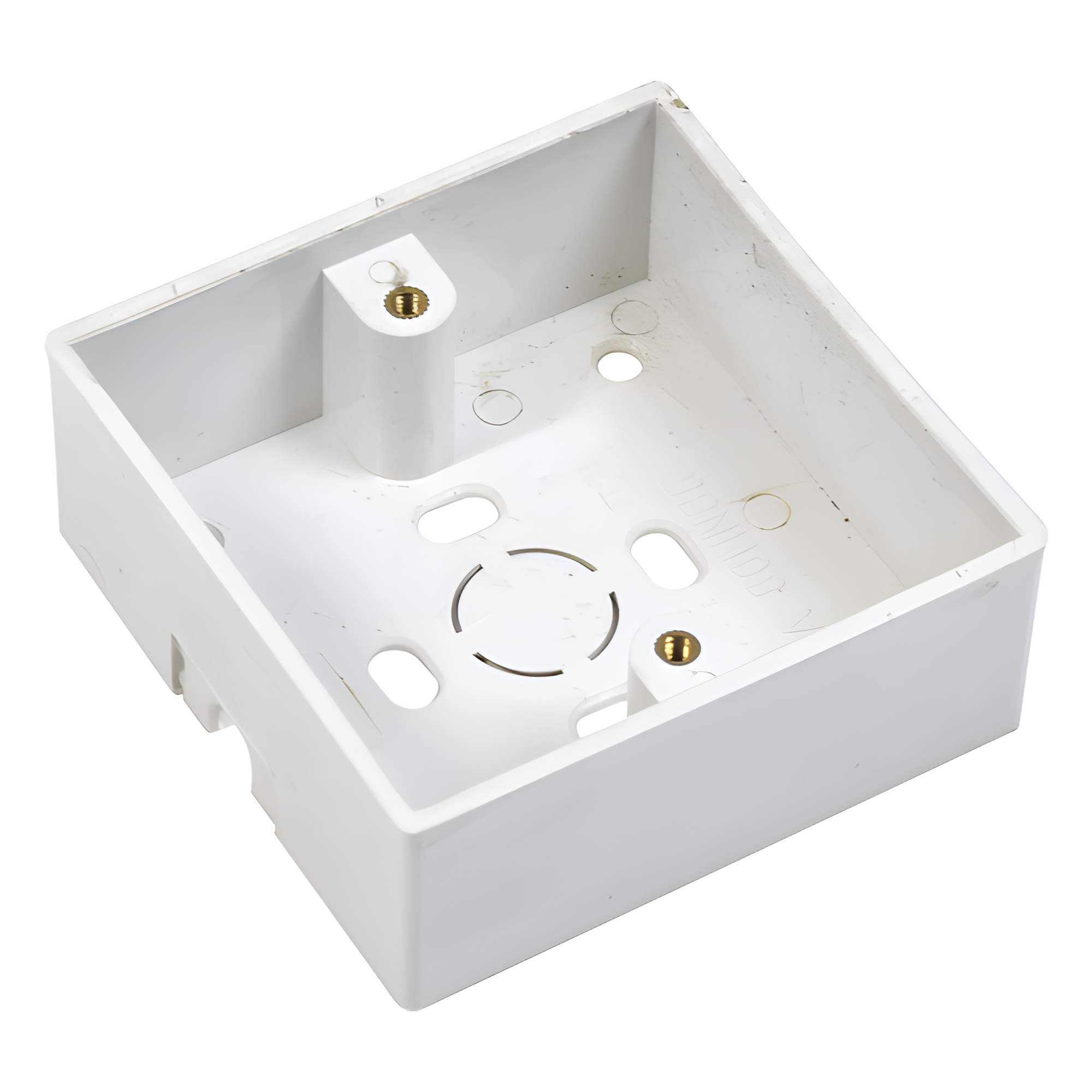 Caja plástica para instalación del botón PRO802B 86 x 86 mm — ACCESSPRO · SKU PRO802-BOX