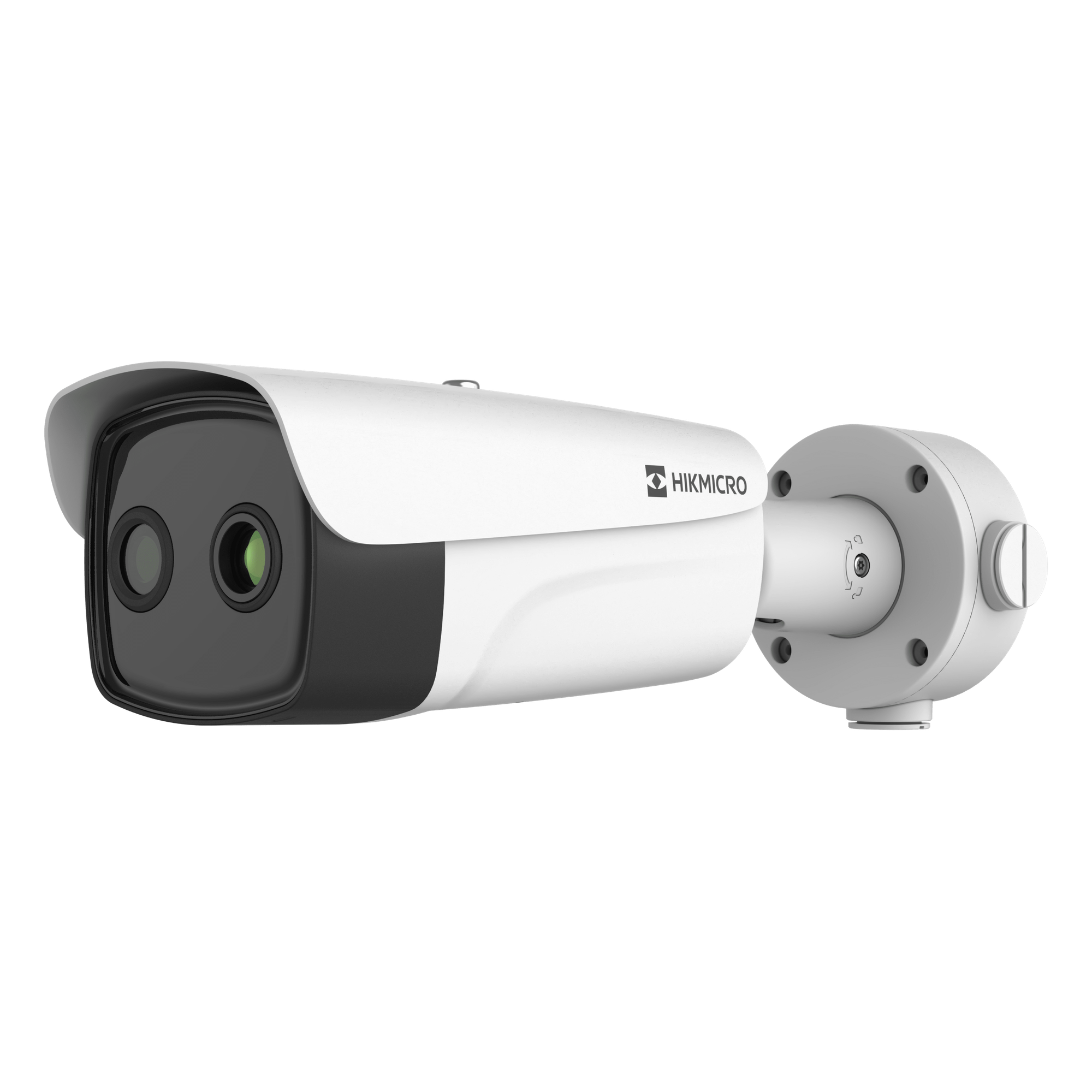 (HIKMICRO) Bala IP Bi-espectral / Térmica (384 X 288 / 9.7 mm) + Óptica (4 MP / 6.4 mm) / IA GUANLAN / Rango: -20°C a 650°C / 2°C Margen / Detección de Fuego y Humo / Alarma Visual y Audible / Dual Light / PoE / IP67 / Ant · SKU HM-TD2638T-10/G1/T3Y