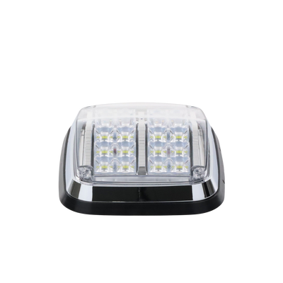 Luz de advertencia de 8 X 6", Color Rojo / Claro, SAE, IP67, Ideal para Ambulancias