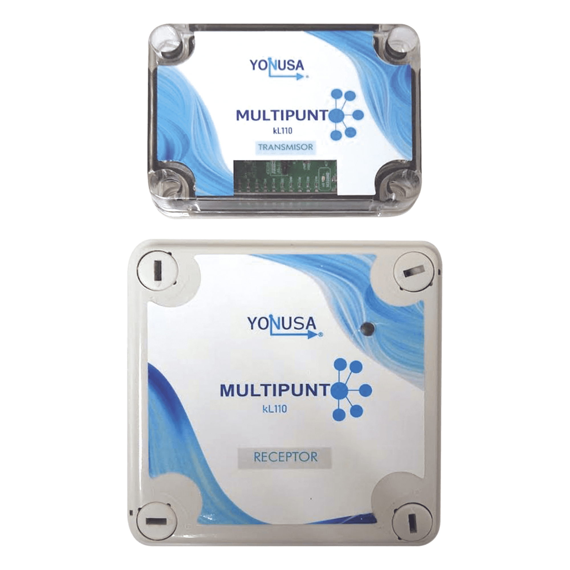 KIT Transmisor / Receptor Inalámbrico para KLT110 / 1 KM Linea de Vista / Multi-Punto Soporta 10 Equipos — YONUSA · SKU KL110