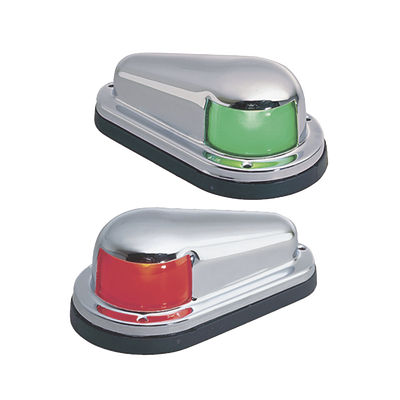 Luz de Navegación, 1 Milla Certificada A-16, Uso de Reemplazo, Embarcaciones a Vela/Motor hasta 12m, Material Latón/Acero Inoxidable, Base Polímero, Acabado Cromado/Pulido, 12V, 10W, Contactos Dorados