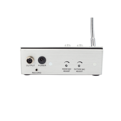 Sistema de Intercomunicación | Ideal para Ventanillas | Audio de voz de dos vías | 12V/1A 2W | Micrófono Interior + Micrófono Exterior