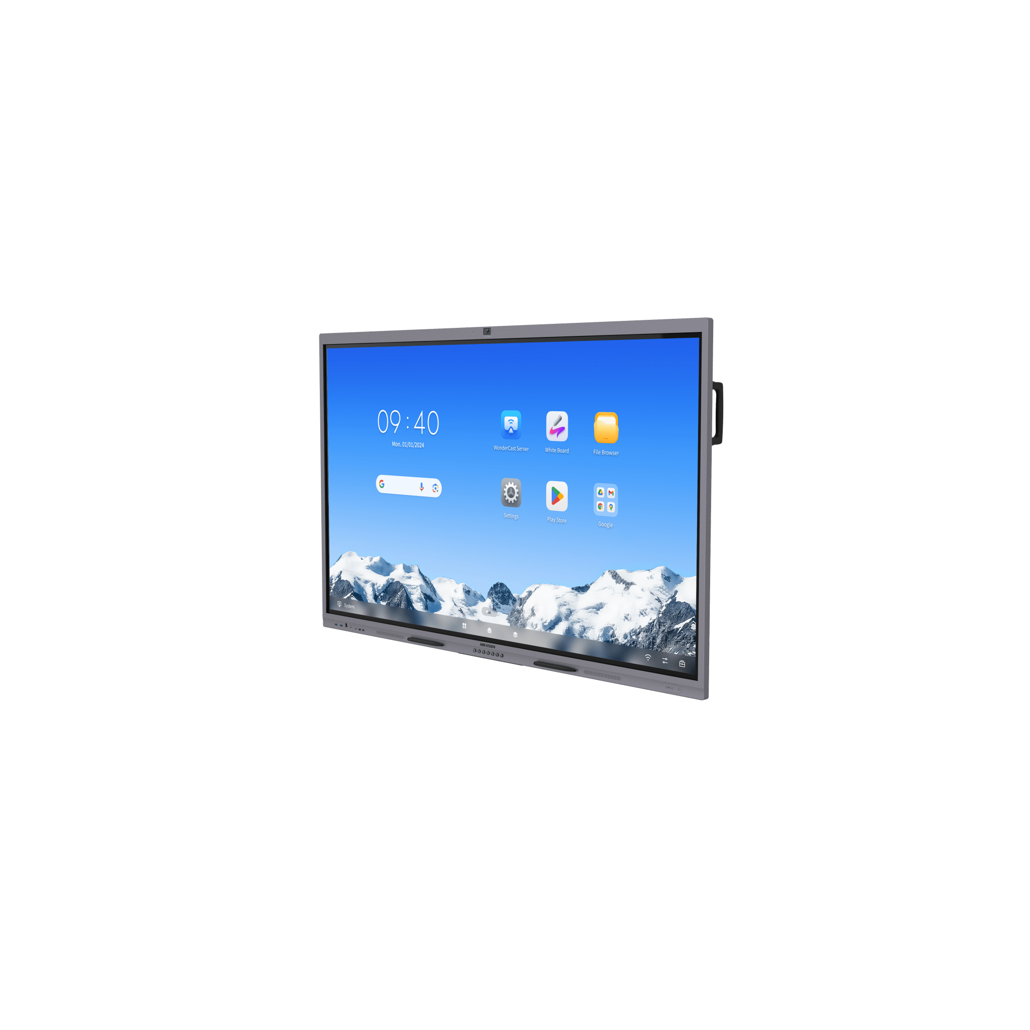 Pantalla Interactiva Touch de 75" / Android 14 / Asistentes IA / Google Suite Preinstalado con Certificación EDLA / Cámara Web 8 MP / Resolución 4K / Bocinas Integradas / Entradas HDMI y VGA / Incluye 2 Lápices para Escri
