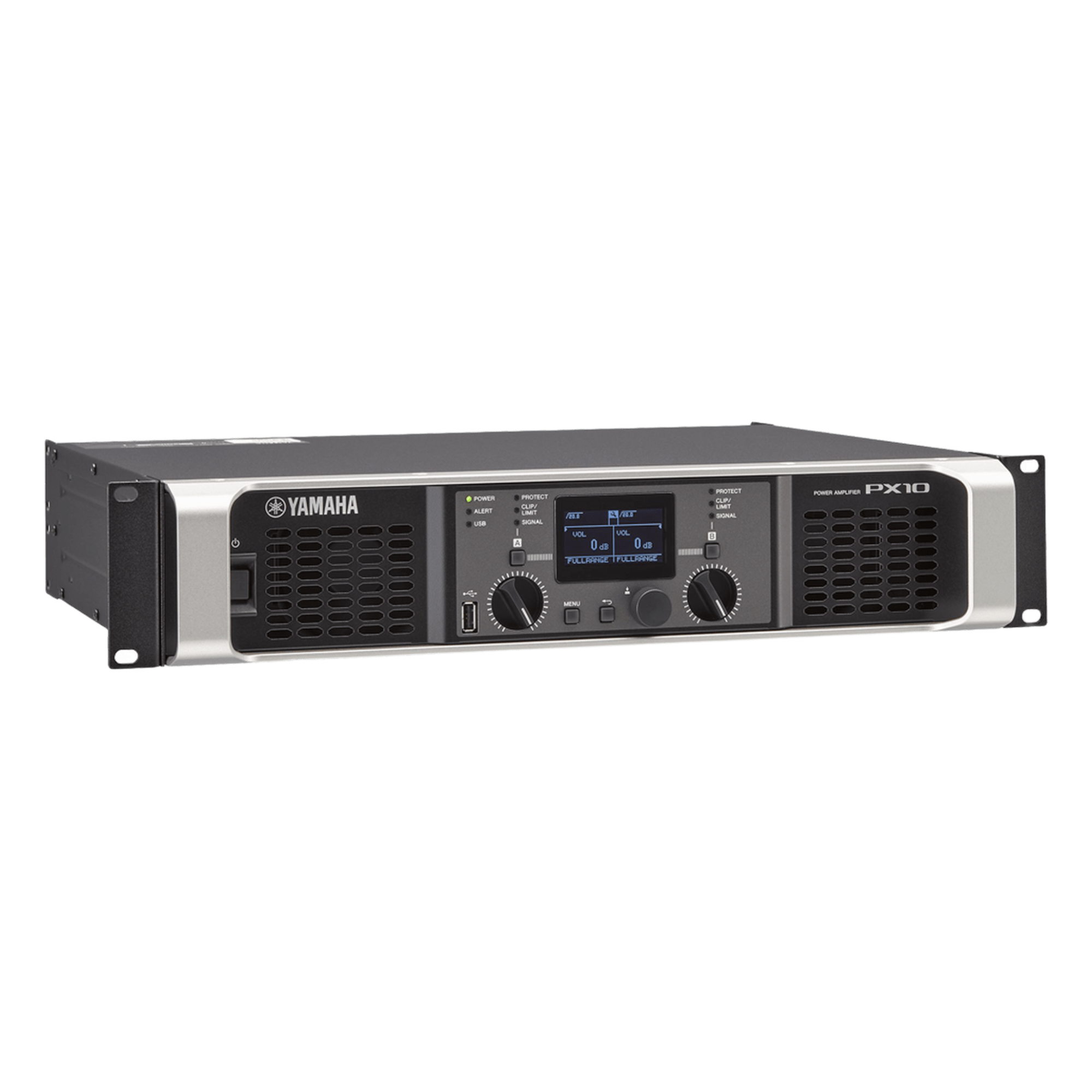 Amplificador de audio Clase D | 1000 W x 2 a 8Ω | 1200 W x 2 a 4Ω. | Baja Impedancia | Procesamiento Inteligente — YAMAHA · SKU PX10