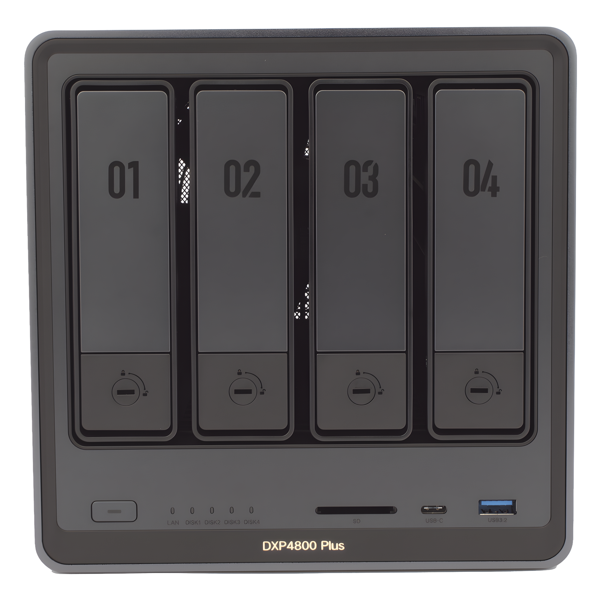 NAS UGREEN NASync DXP4800 Plus / Procesador Intel Pentium Gold 8505 5 Núcleos / 4 Bahías SATA + 2 M.2 NVMe PCIe 4.0 / 8GB DDR5 Expandible a 64GB / 10GbE + 2.5GbE / USB 3.2 Gen 2 Tipo C / HDMI 4K / Sistema Almacenamiento Conectado Red