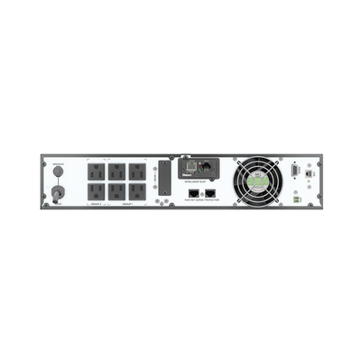 UPS SmartZone de 1000 VA/1000 W, Online Doble Conversión, Entrada 120 Vca NEMA 5-15P, Onda Senoidal Pura, 2 UR, Con 6 Tomas NEMA 5-15R, Incluye Tarjeta de Red y Kit de Rieles
