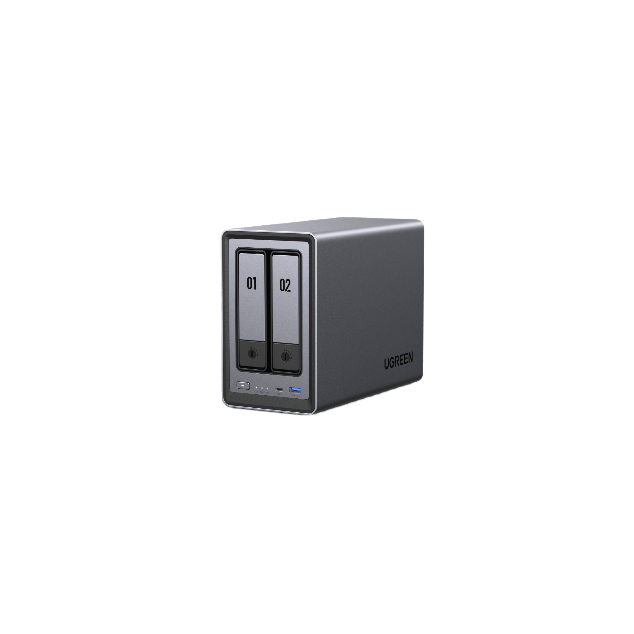 NASync DXP2800 | SO UGOS Pro | Intel N100 12th Gen Intel® 4 Core™ | 2 Bahías SATA hasta 48TB | 2-Bahias (M.2 NVMe) hasta 16TB | 8GB DDR5 (Exp. a 16GB) | Ethernet 2.5G | HDMI 4K | 2* USB2.0 | 1*USB 3.2Gen | 1* USB 3.2Gen2 | 1*USB-C 3.2Ge