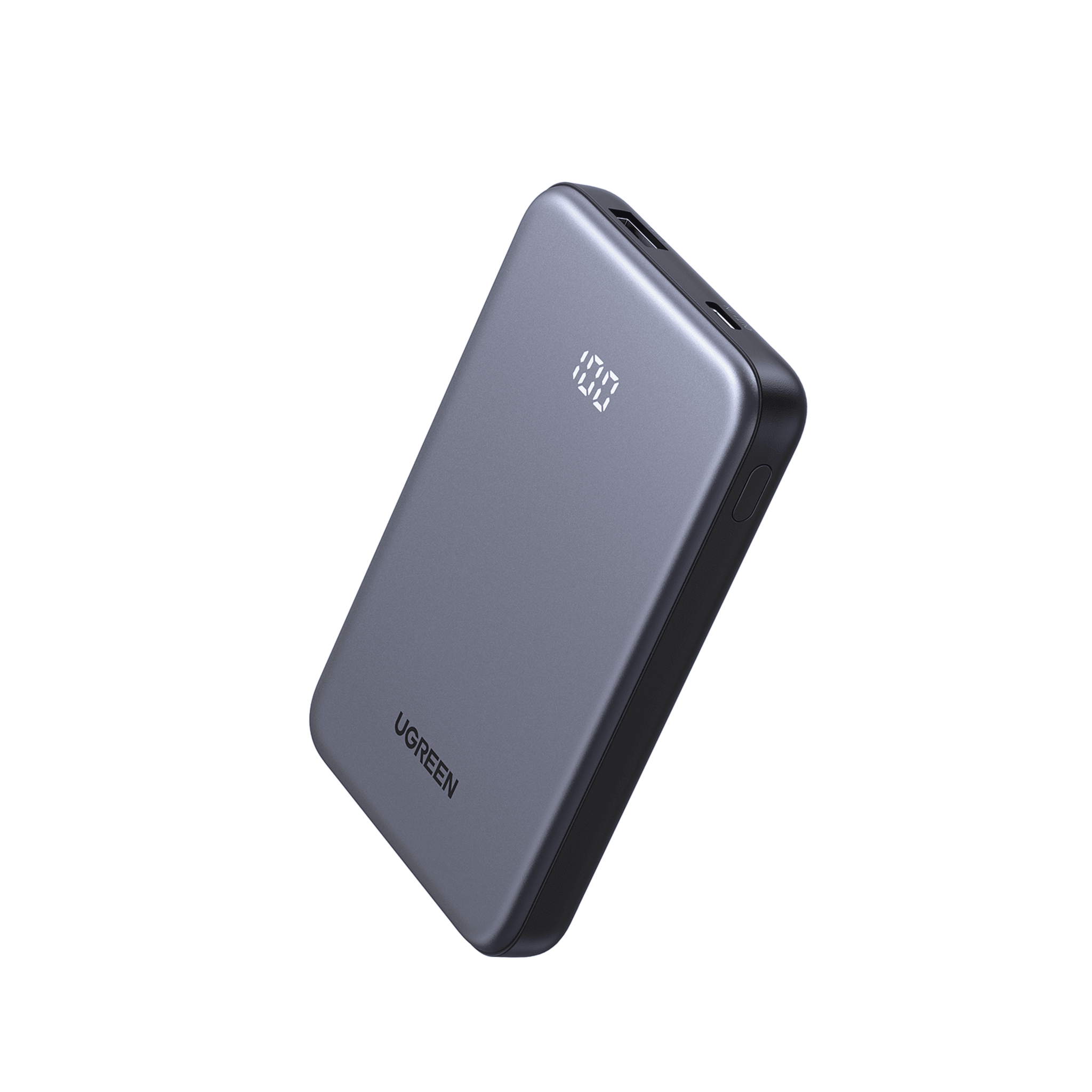 Power bank Ultradelgado 10000mAh / 20W Máximo / Puerto USB-C PD3.0 PPS / Puerto USB-A 22.5W / Batería Polímero de Litio / Pantalla Digital / Carga Rápida 3 Horas / Protocolos Múltiples / Protección