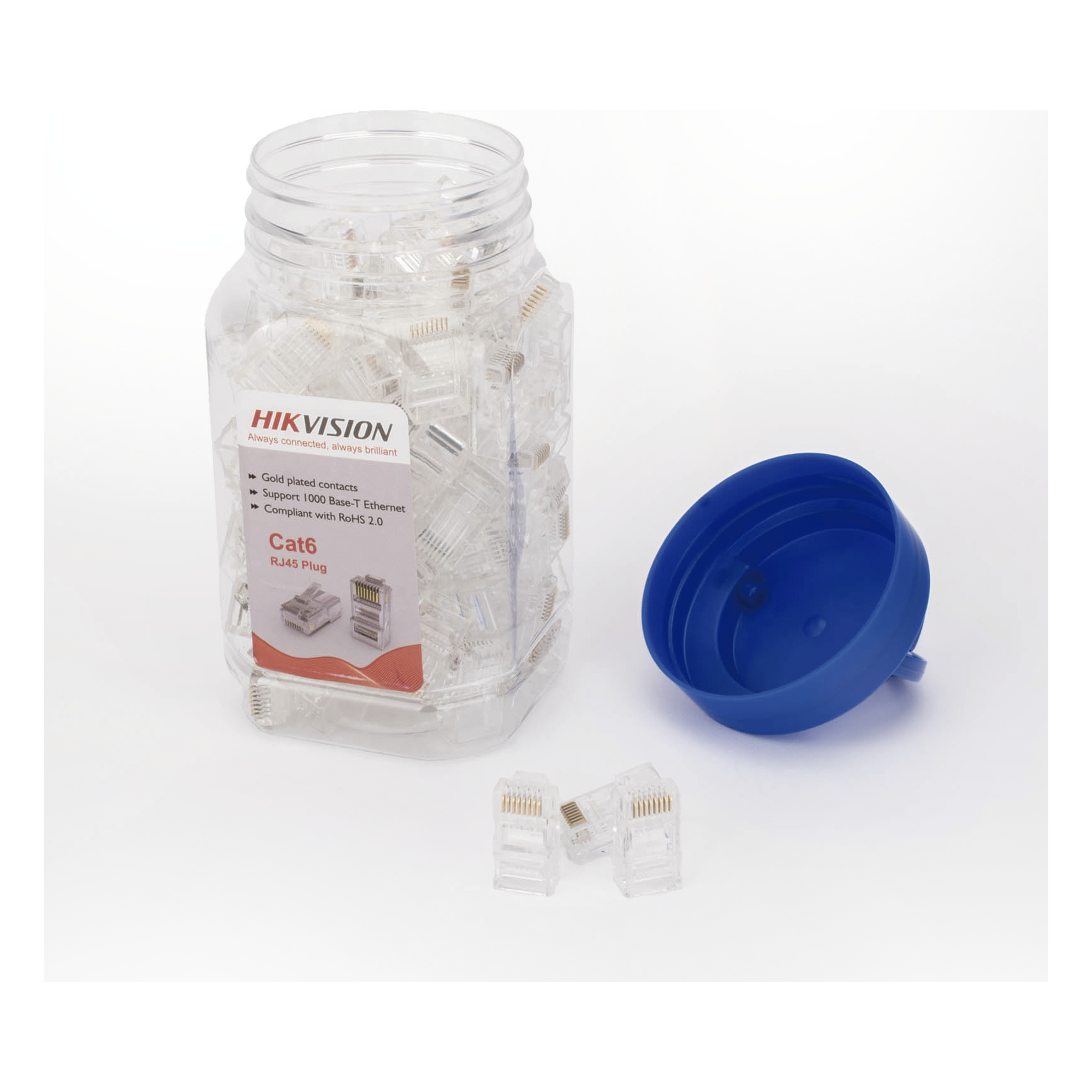 Conector RJ45 / Cat 6 / Chapado en Oro 30 Micras / Sin Blindaje / 24 AWG / Uso Interior / TIA-568B