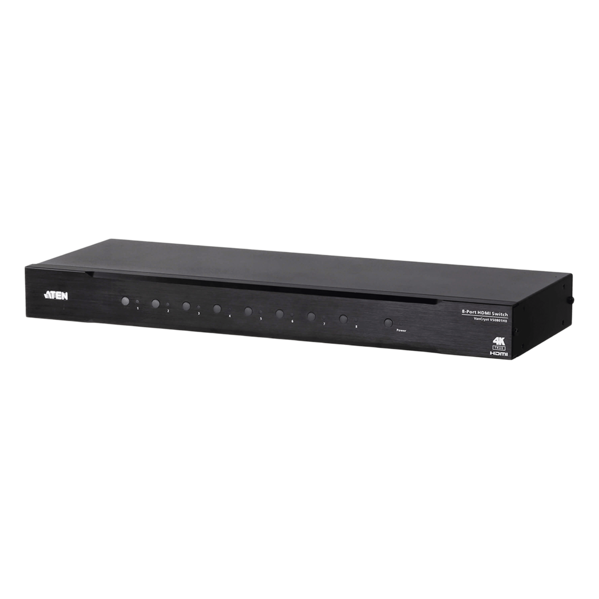 Switch HDMI | 8 Entradas x 1 Salida | Resolución True 4K 4:4:4 | Control RS-232 e IR | HDCP 2.2 | HDR10+ | Plug & Play  — ATEN · SKU VS0801HB