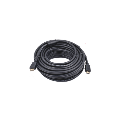 Cable HDMI de 20 Metros (65.62 Pies) (High Speed) / Resolución 4K / Soporta Canal de Retorno de Audio (ARC)/ Soporta 3D / Blindado para Reducir Interferencia / Chapado en Oro / Alta Resistencia y Durabilidad.