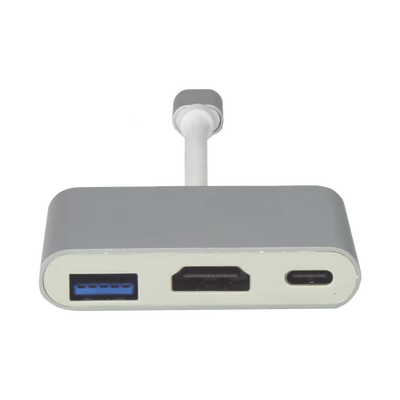 Adaptador Multipuerto USB-C 3.1 A HDMI 4K / USB 3.0 / USB – C / Alta Velocidad de Transmisión de Datos / Admite Carga Rápida (PD) en el Puerto USB – C