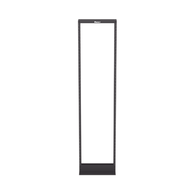 Rack de Dos Postes Estándar de 19 in, Rieles Numerados y Roscados #12-24, Fabricado en Aluminio, 45 Unidades de Rack, Color Negro