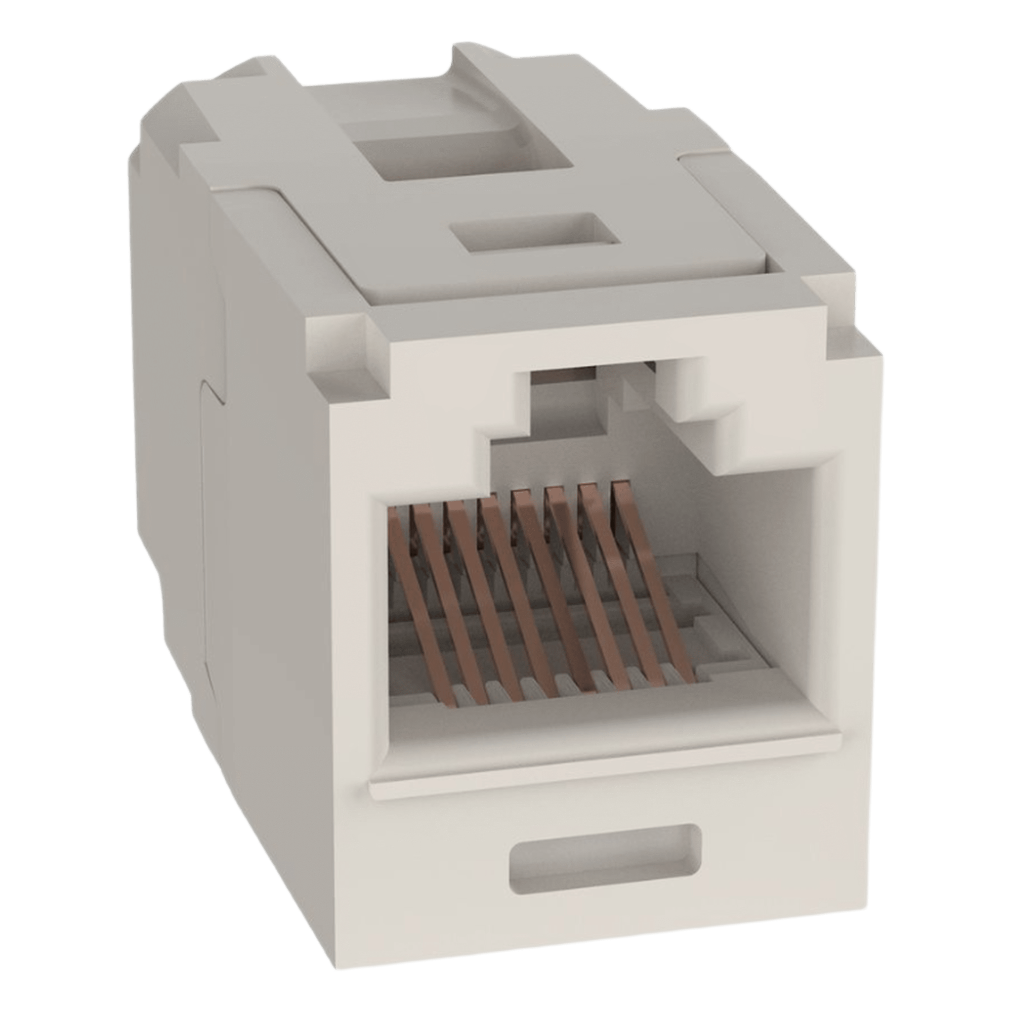 Módulo Acoplador / Cat 6 / RJ45 a RJ45 / Mini-Com / 50 μin Oro / -10°C a 65°C / 2500 Ciclos / Blanco Mate — PANDUIT · SKU CC688IW