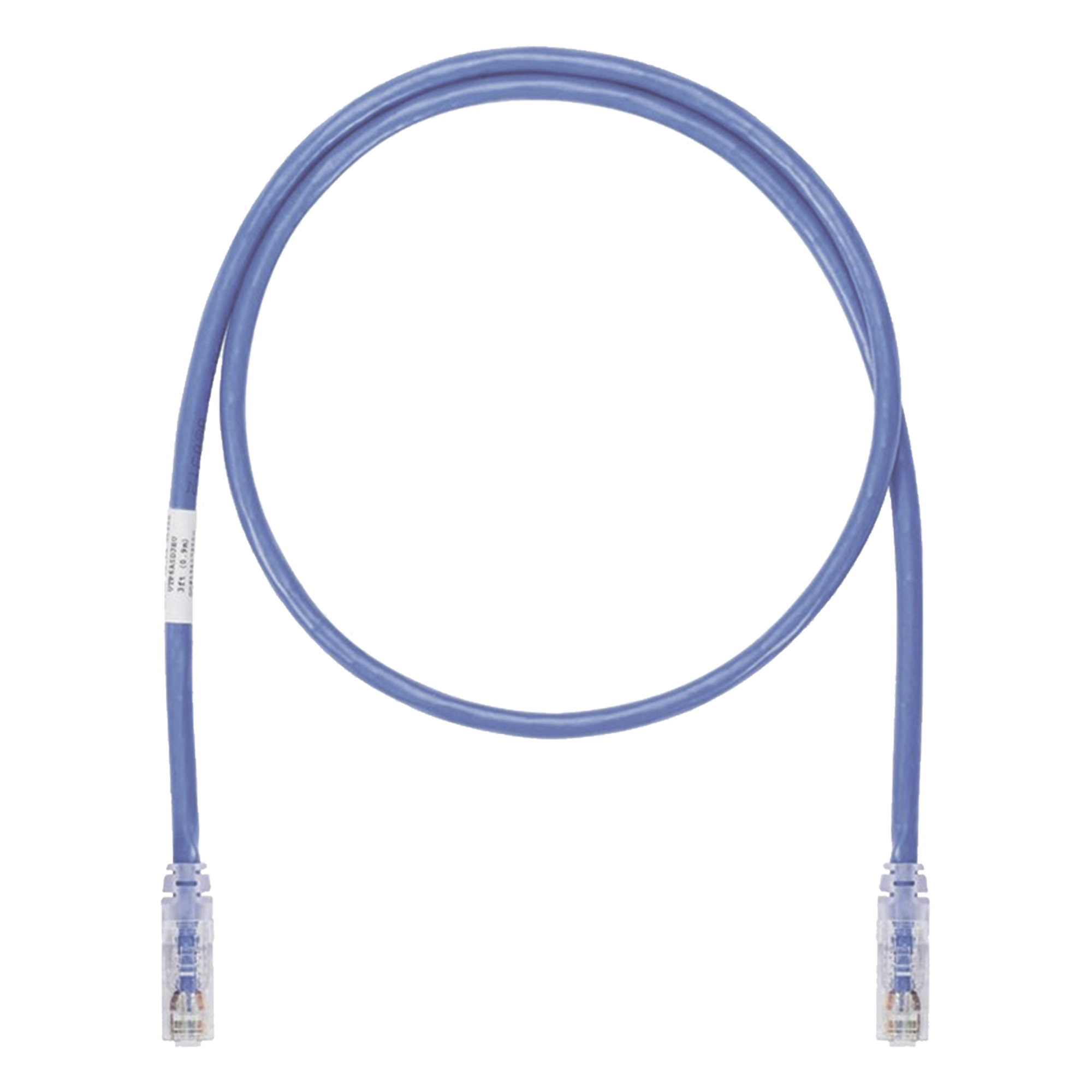 Cable de Parcheo UTP, Cat6A, 24 AWG, CM, Color Azul, 15.24 Metros (50 Pies) — PANDUIT · SKU UTP6AX50BU