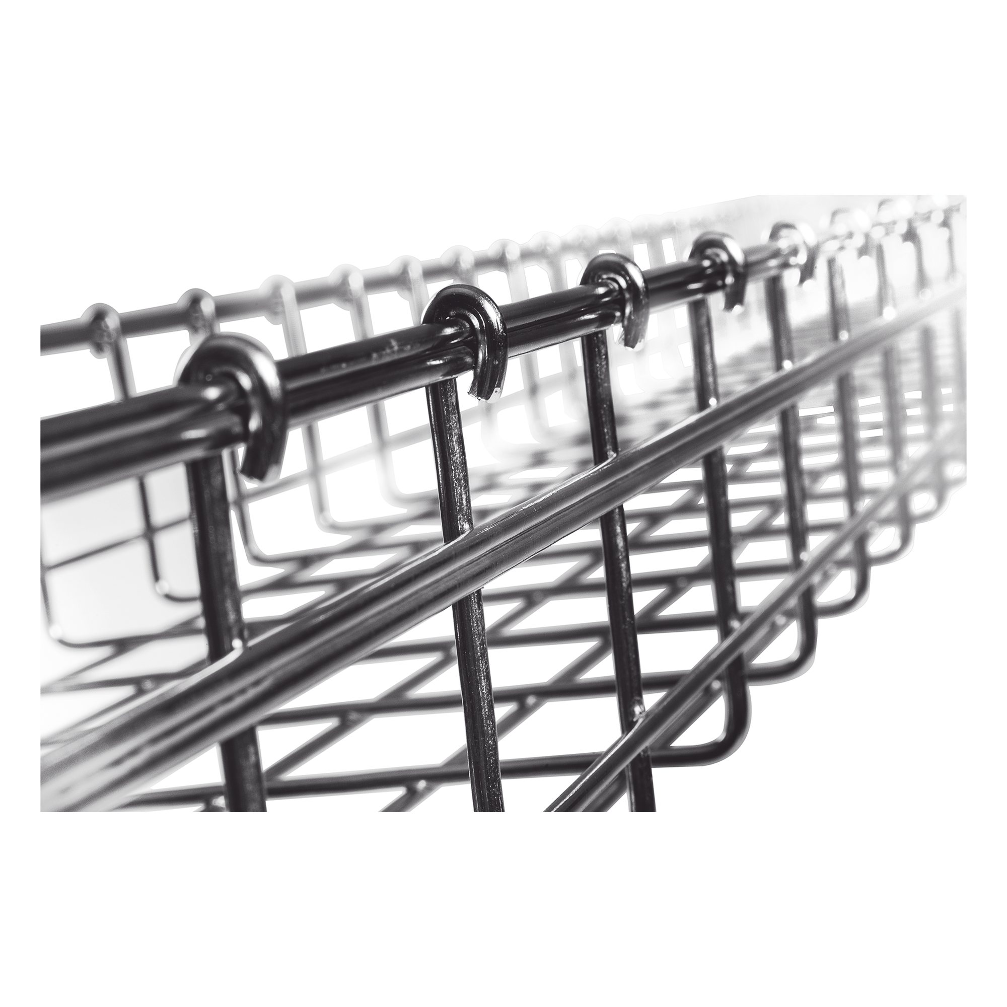 Charola Tipo Malla / 116 mm Peralte / 300 mm Ancho / 3 m Tramo / 9.84 ft / Electro Zinc / 554 Cables Cat6