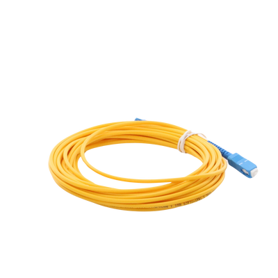 Jumper de Fibra Óptica Monomodo SC/UPC-SC/UPC Simplex de 6 Metros (19.69 Pies), 3mm