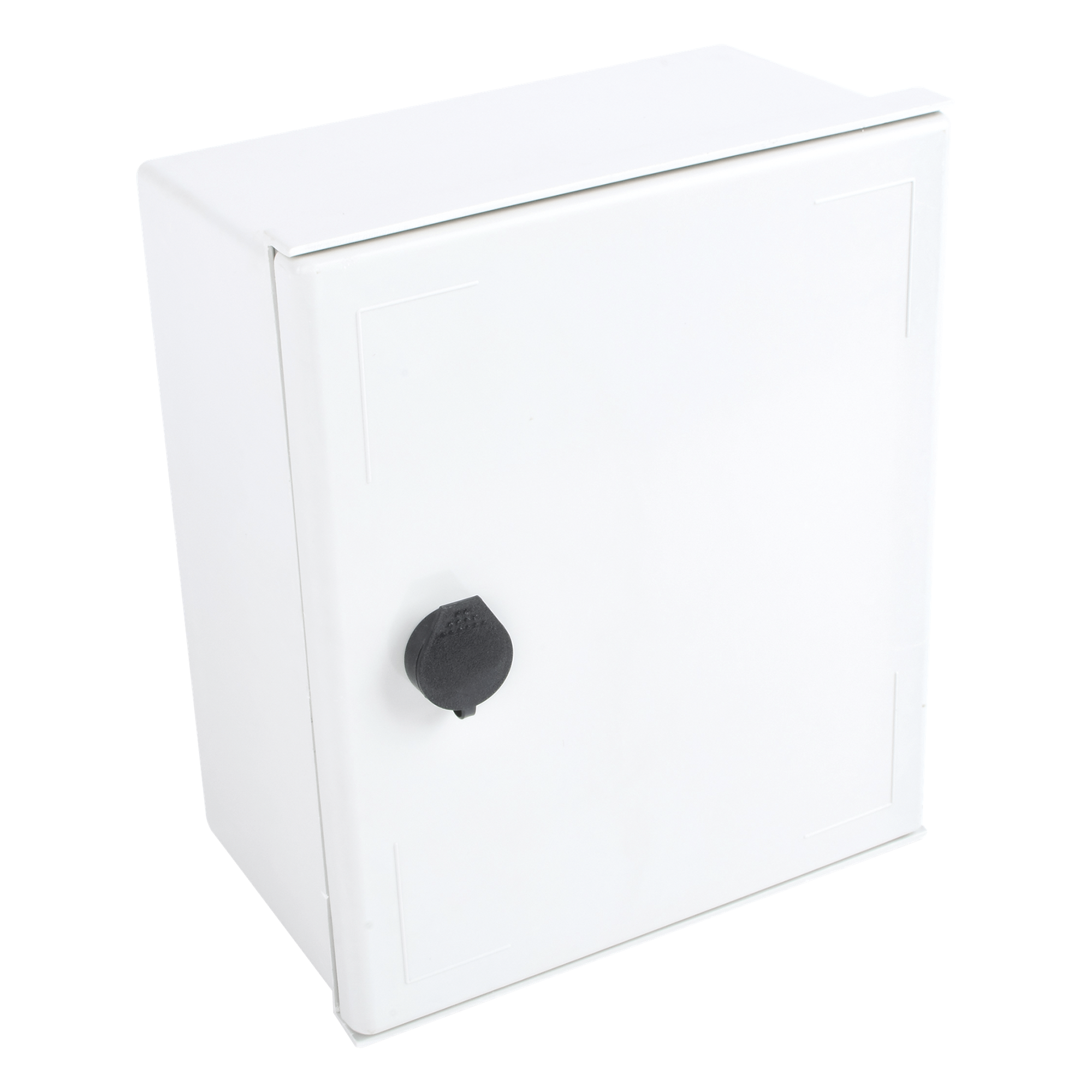 Gabinete de Poliéster IP65 Uso en Intemperie (250 x 300 x 140 mm) con Placa Trasera Interior de Plástico (Incluye Chapa y Llave). — PRECISION · SKU PST-2530-14P