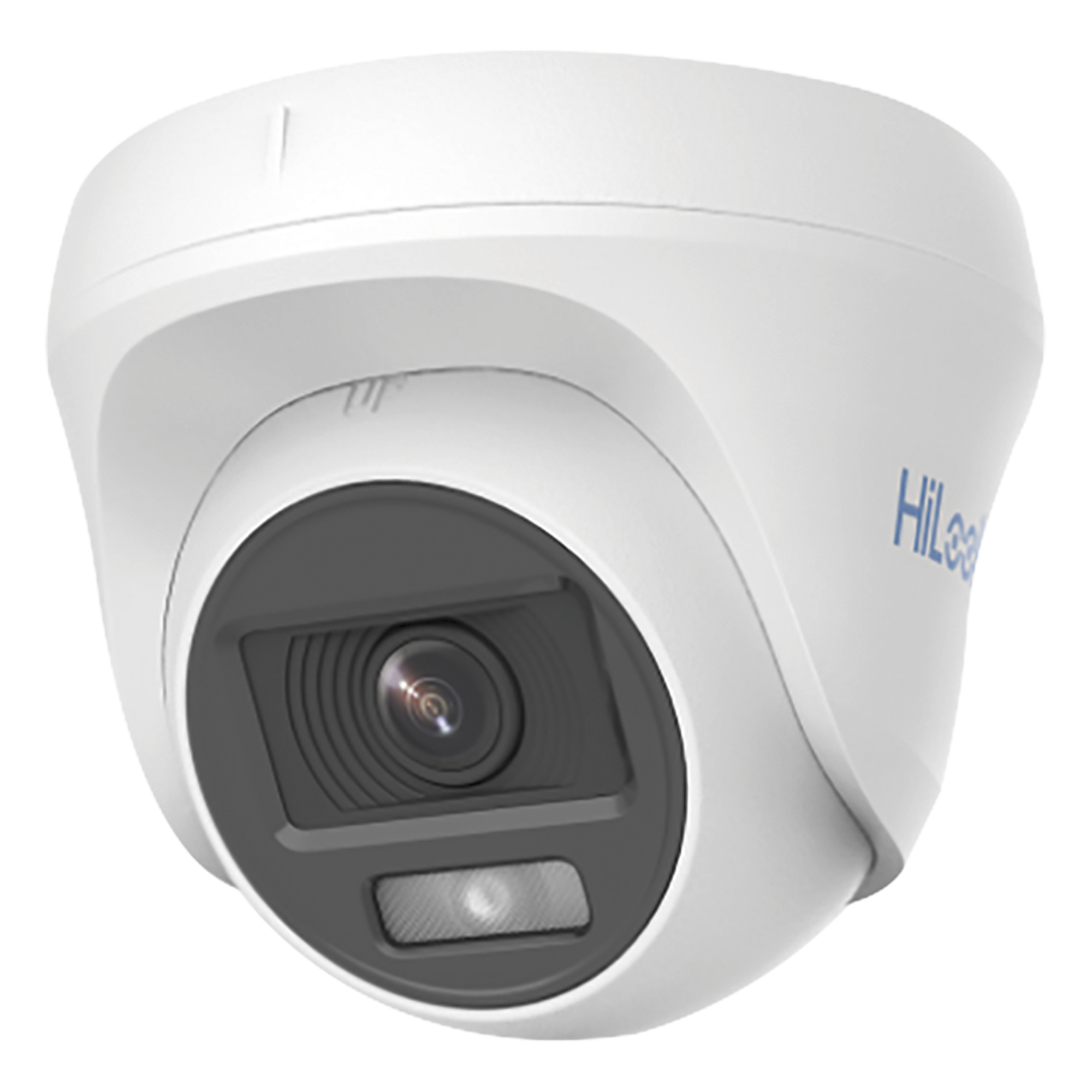 [ColorVu] AUDIO POR COAXITRON / Turret TURBOHD 1080p / Imagen a Color 24/7 / Lente 2.8 mm / Luz Blanca 20 mts / Uso Interior / Policarbonato — HiLook by HIKVISION · SKU THC-T129-PS