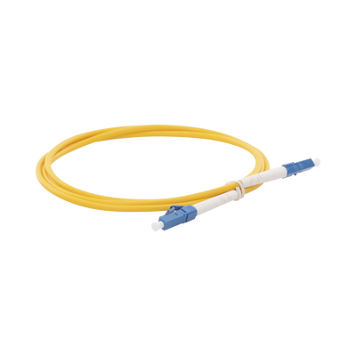 Jumper de Fibra Óptica Monomodo LC/UPC-LC/UPC Simplex de 1 Metro (3.28 Pies), 3mm