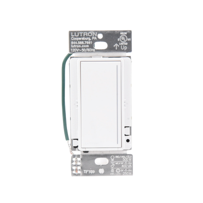(RadioRa3) Atenuador táctil Sunnata Dimmer PRO color blanco, snow satin, cable neutro / soporta 250W LED