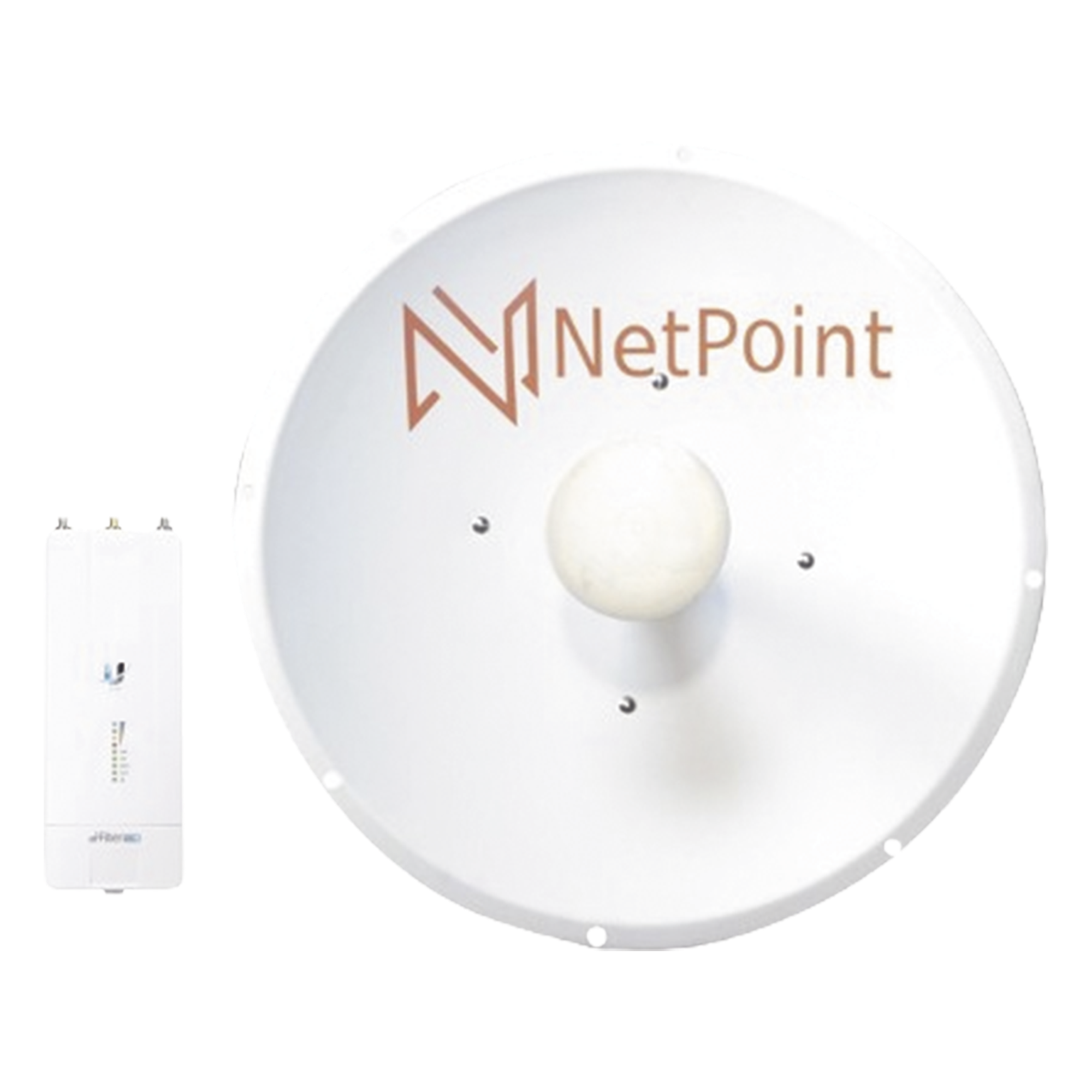 Kit de radio AF5XHD con antena NP2GEN3 de 34 dBi , Frecuencia (4.9-6.2 GHz), incluye jumper, ideal para distancias de hasta 50km — NetPoint · SKU AF-NP2-KIT