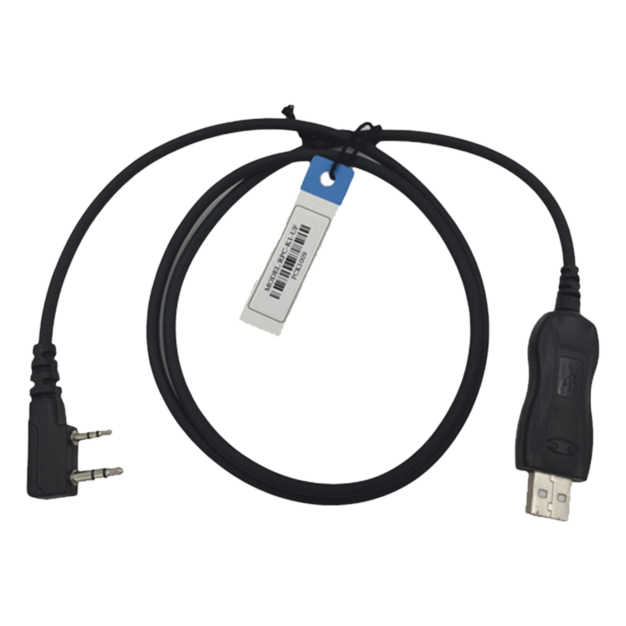 Cable de Programación USB / Conector 2 Pines 3.5mm/2.5mm / Longitud 1 m (3.3 ft) / Compatible Windows 98 a 11 / Radios Kenwood y TXPRO