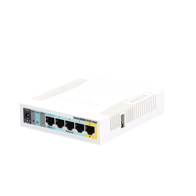 (hAP Lite) 4 Puertos Fast Ethernet y Wi-Fi 2.4 GHz 802.11 b/g/n