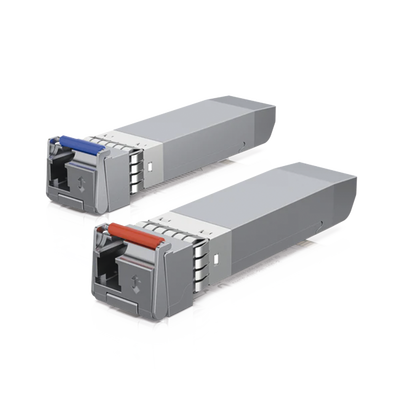 UFiber Módulo SFP+, transceptor MiniGibic MonoModo 10 Gbps, distancia 10 km, un conector LC. Incluye 2 piezas