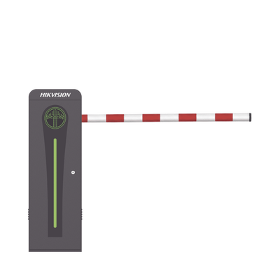 Barrera Vehicular con Brazo Abatible por Colisión 4 mts INCLUIDO / Derecha / Alto Desempeño / Brushless / Semáforo Rojo-Verde en Gabinete / Incluye 2 Controles Remotos — HIKVISION · SKU KT-320-ABAT(4MR)