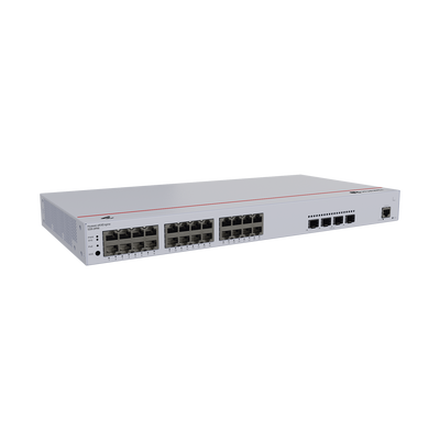 Switch de Acceso eKit Administrable / Capa 2 / 24 Puertos PoE+ Gigabit + 4 Puertos SFP+/SFP + Puerto de Consola / Poe Perpetuo / Presupuesto PoE 400 W / Sin Licenciamiento
