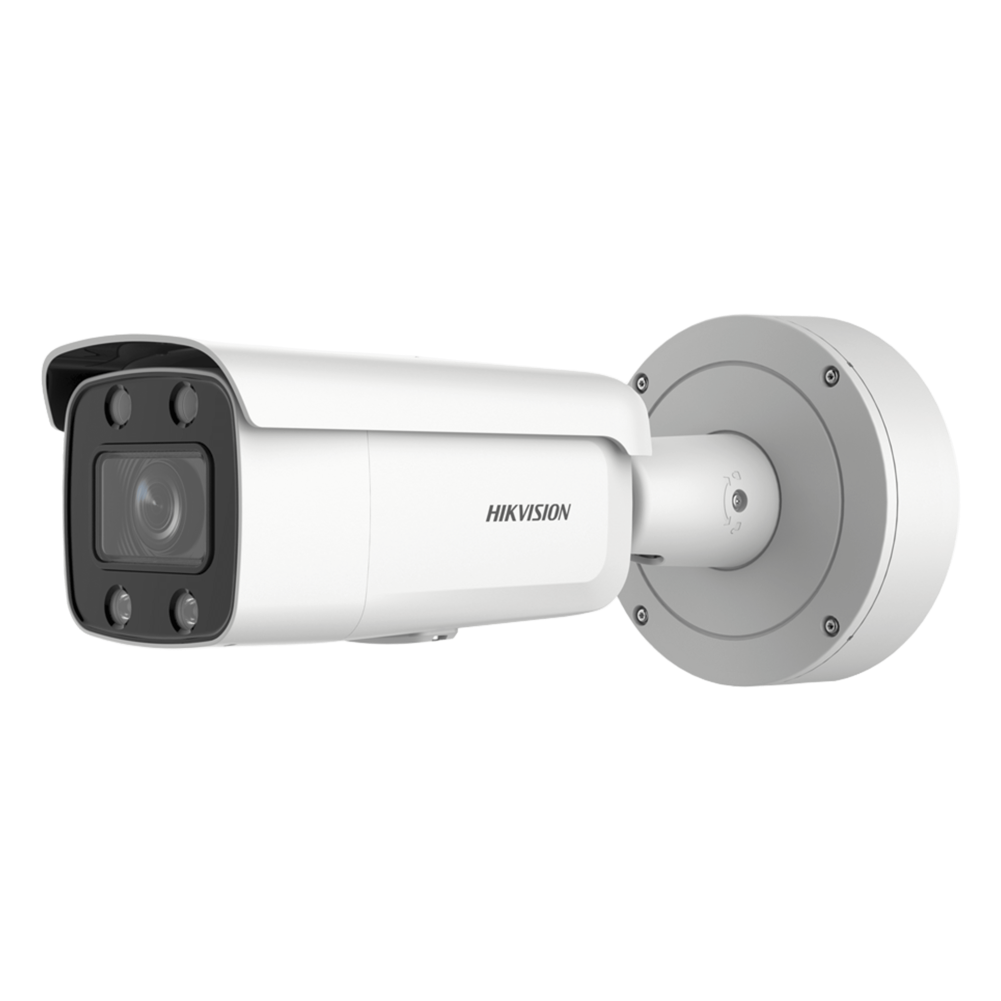 Bullet IP 4 Megapixel / Imagen a Color 24/7 / Lente 3.6 - 9 mm / Luz Blanca 60 mts / WDR 130 dB / Exterior IP67 / Captura Facial / Videoanaliticos (Filtro de Falsas Alarmas) / MicroSD / ACUSEARCH