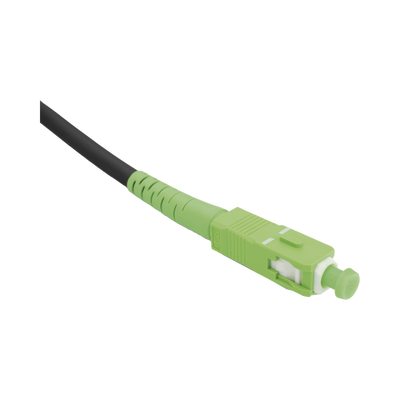 Rollo de Fibra Óptica Drop Redonda G657A2 Monomodo Simplex de 100 Metros (328.08 Pies) con Conectores SC/APC-SC/APC para Instalaciones Aéreas, Subterráneas o a la Intemperie
