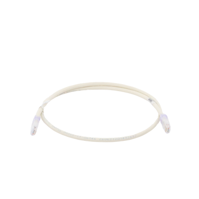 Cable de Parcheo UTP Categoría 6, con Plug Modular en Cada Extremo - 1 Metro (3.28 Pies) - Blanco Mate