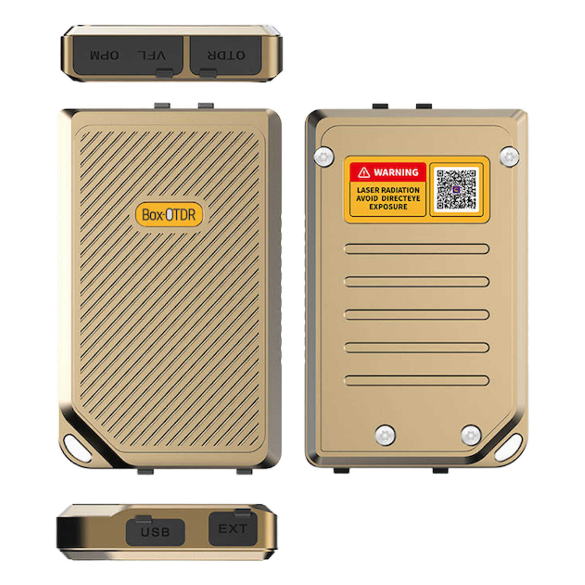 OTDR Portátil con Chasis Metálico para Pruebas en los Enlaces de Fibra Óptica / Longitud de onda  1550nm / Función VFL 10mW / Función OPM / Recargable — LINKEDPRO BY EPCOM · SKU LP-OTDR-BOX