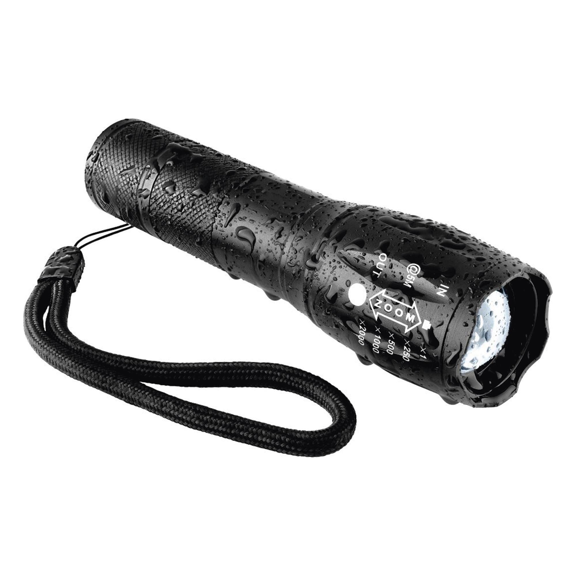 Linterna LED de Aluminio, 600 Lúmenes, IPX4, Resistente al Agua